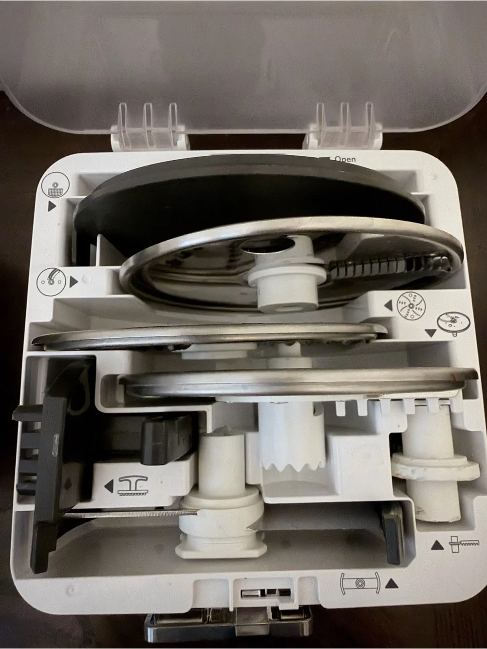 Kitchen Aid Food Processor attachment - all blades included with case